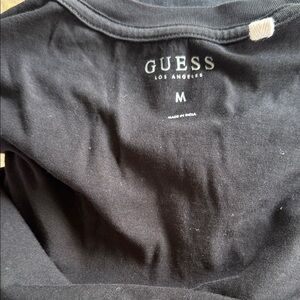 GUESS Black Logo Crewneck Tee